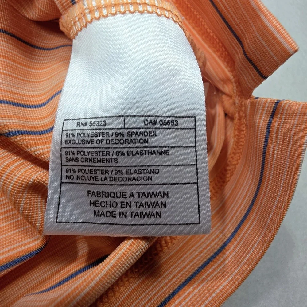 Nike‎ Firestone Country Club Polo Shirt Mens XL LIMITED USE Peach Striped